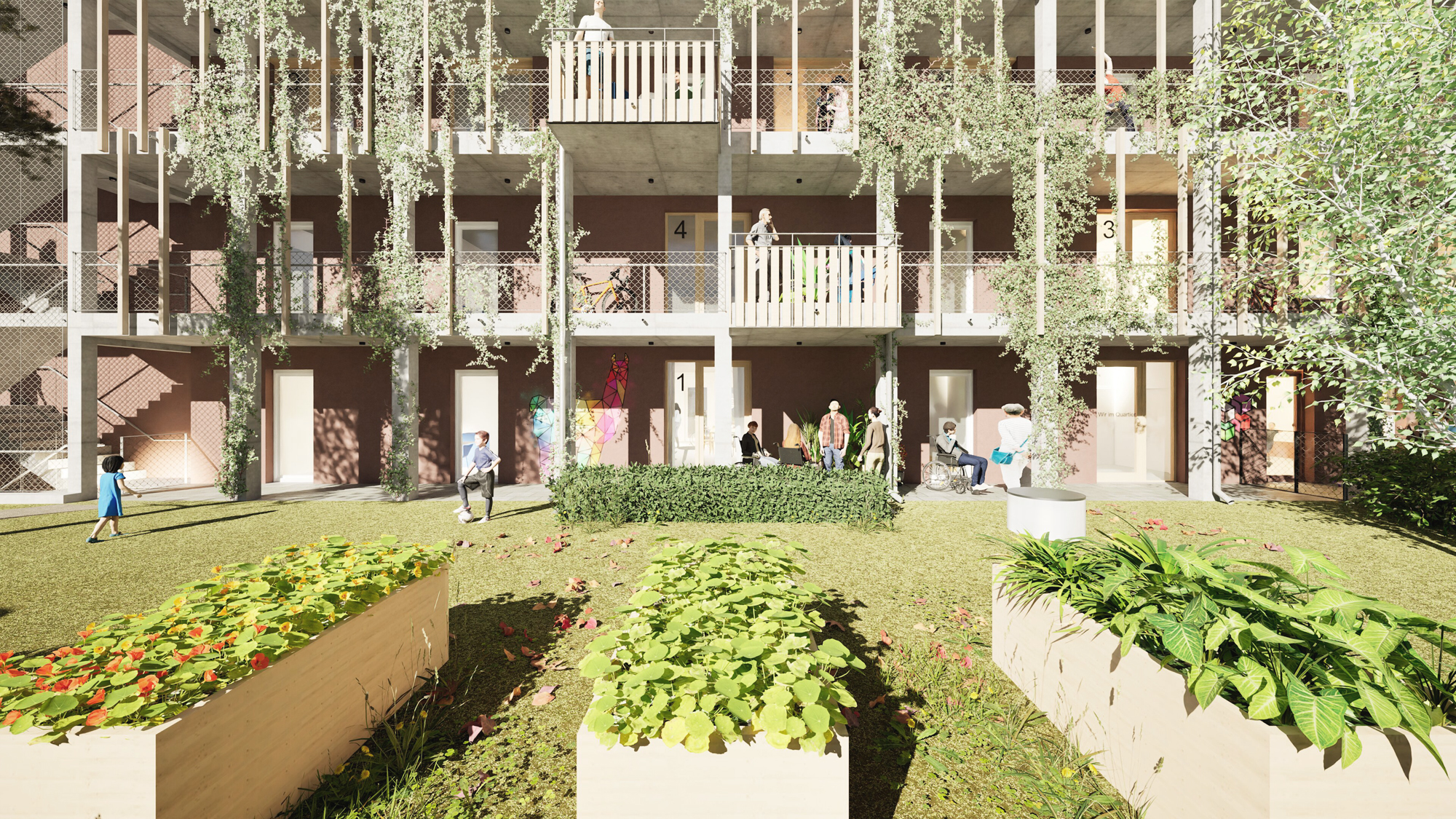 232 Garten mit Hochbeeten